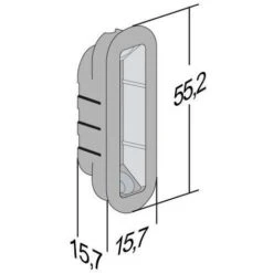 Gâche Magnétique Réglable 55,2x15,7x1x12,6mm Noir Mat -Optimal Serrures Magasin 53851989 2