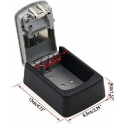 Boîte à Clé Sécurisée, Avec Serrure 4 Chiffres à Code Supérieur Grand Clés Boîte, étanche à L'eau Et à La Rouille,Boite A Clef Mural Pour Une Utilisation En Intérieur Et En Extérieur. -Optimal Serrures Magasin 53929700 3