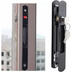 Verrou De Porte- Porte Coulissante Fenêtre Crochet Serrure Porte Mobile Moderne Simple Double Face Serrure Pour La Maison,Starlight 8 Verrou De Porte- Porte Coulissante Fenêtre Crochet Serrure Porte Mobile Moderne Simple Double Face Serrure Pour La Maison,Starlight -Optimal Serrures Magasin 54168834 4