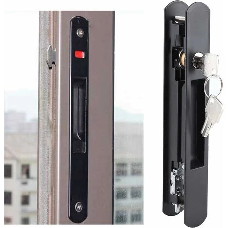 Verrou De Porte- Porte Coulissante Fenêtre Crochet Serrure Porte Mobile Moderne Simple Double Face Serrure Pour La Maison,Starlight 4 Verrou De Porte- Porte Coulissante Fenêtre Crochet Serrure Porte Mobile Moderne Simple Double Face Serrure Pour La Maison,Starlight – Image 4