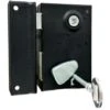 Sûreté Verticale + Gâche Fouillot 7mm, Noire, Gauche