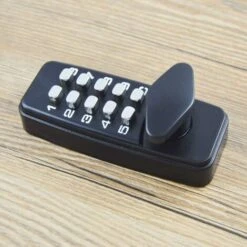 Verrou De Porte à Code Numérique Chromé Résistant Aux Intempéries - Bouton De Verrouillage à Combinaison Serrure De Porte à Combinaison Mécanique étanche Noir-Macaron -Optimal Serrures Magasin 54892563 3