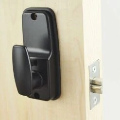 Verrou De Porte à Code Numérique Chromé Résistant Aux Intempéries - Bouton De Verrouillage à Combinaison Serrure De Porte à Combinaison Mécanique étanche Noir-Macaron -Optimal Serrures Magasin 54892563 4