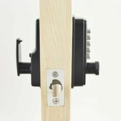 Verrou De Porte à Code Numérique Chromé Résistant Aux Intempéries - Bouton De Verrouillage à Combinaison Serrure De Porte à Combinaison Mécanique étanche Noir-Macaron -Optimal Serrures Magasin 54892563 5