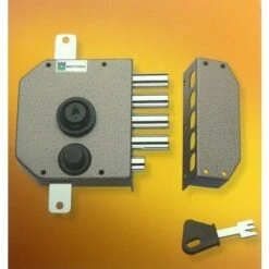 Serrure Sécurisée 3 Points MOTTURA 30.630 Avec OU Sans Barres (marron, Droit - Avec Jeu De Tringles)