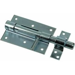 Verrou De Box 100m Tige 10mm Targette Pêne à Entailler Loquet Cadenas Fermeture Porte Extérieur Portail Vérou