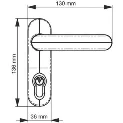 Module Extérieur Exidom Module Extérieur à Béquille Débrayable -Optimal Serrures Magasin 58122211 2