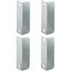 4x Gâche équerre à Visser 40x13x12mm Acier Batteuse Serrure Fermeture Verrou Vérou Porte Poignée Came