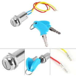 Interrupteur D'Allumage,Commutateur Cl Contacteur Cl Electrique 2 Fils Cls De Verrouillage De Universel Tanche -Optimal Serrures Magasin 60691113 3