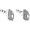 2x ébauche De Clé Universelle Pour Noyau Et Cylindre Porte Boite Aux Lettres Portail Garage Coffre Fort Meuble Clef Vierge