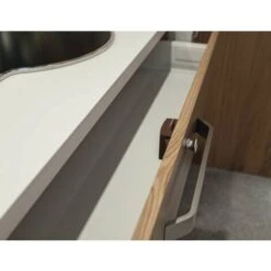 Serrure à Pêne Dormant En Applique Blanc Push Lock Axe 25mm Fermeture Porte Portail Meuble Salle De Bain Cuisine Universel -Optimal Serrures Magasin 60789032 4