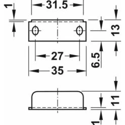 Serrure à Pêne Dormant Acier Chromé En Applique Avec Clé Pliante, Rosace, Gâche Cylindre à Paillettes Axe D = 24mm Meuble Porte -Optimal Serrures Magasin 61062951 3