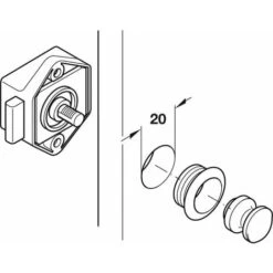 Serrure à Pêne Dormant En Applique Blanc Push Lock Axe 15mm Fermeture Porte Portail Meuble Salle De Bain Cuisine Universel 6 Serrure à Pêne Dormant En Applique Blanc Push Lock Axe 15mm Fermeture Porte Portail Meuble Salle De Bain Cuisine Universel -Optimal Serrures Magasin 61062976 3