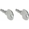 2x Clé De Serrure Pour Noyau Interchangeable Universel SYMO HS1 (MK1) Clef Porte Boite Aux Lettres Passe Partout