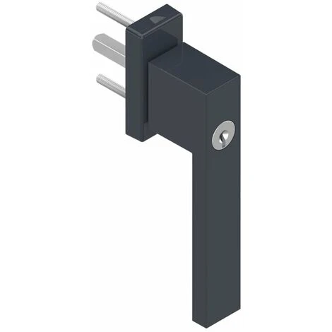 Poignée De Fenêtre à Clé Standard Gris Anthracite 40 Mm 1 Poignée De Fenêtre à Clé Standard Gris Anthracite 40 Mm