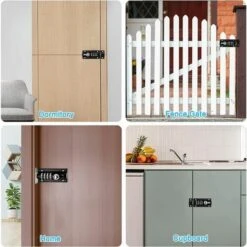 Loquet De Verrouillage à Combinaison Verrou à Combinaison à 4 Chiffres Verrou De Porte à Code Mécanique Serrure Sans Clé Glissière Verrou De Porte Inviolable Pour Armoire Jardin 7 Loquet De Verrouillage à Combinaison Verrou à Combinaison à 4 Chiffres Verrou De Porte à Code Mécanique Serrure Sans Clé Glissière Verrou De Porte Inviolable Pour Armoire Jardin -Optimal Serrures Magasin 67574808 4