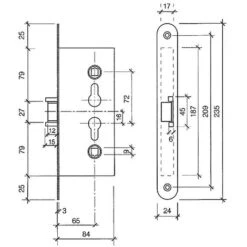 Serrure De Chaufferie Modèle 001739 -Optimal Serrures Magasin 67659745 2