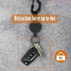 Déstockage Porte Badge Enrouleur Retractable,Porte-clés ,Badges Reel,Mousqueton Multitool,Clip Porte Badge,Bobine Rétractable,Retractable Key Chain,Clip Porte Clef -Optimal Serrures Magasin 69252666 5