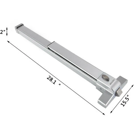 VEVOR Serrure Pousser Barre Urgence 71-91 Cm Porte Appropriée 2 VEVOR Serrure Pousser Barre Urgence 71-91 Cm Porte Appropriée – Image 2