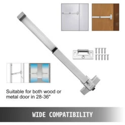 VEVOR Serrure Pousser Barre Urgence 71-91 Cm Porte Appropriée 8 VEVOR Serrure Pousser Barre Urgence 71-91 Cm Porte Appropriée -Optimal Serrures Magasin 69343017 4