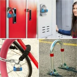 Ladacèe,Cadenas Code à 5 Chiffres Bleu (Lot De 2) - 6,5 X 2,5 Cm - Intérieur/Extérieur Réinitialisable Et Imperméable 9 Ladacèe,Cadenas Code à 5 Chiffres Bleu (Lot De 2) - 6,5 X 2,5 Cm - Intérieur/Extérieur Réinitialisable Et Imperméable -Optimal Serrures Magasin 69561534 5