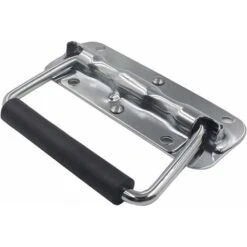 4 Pièce Poignée Pliante, Poignée De Caisse En Acier Inoxydable,Poignée De Caisse Poignées Caisse Pliante Poignée Pliante à Ressort Avec Poignée En Caoutchouc,pour Remplacement De Boîte à Outils Ephé -Optimal Serrures Magasin 70239373 4