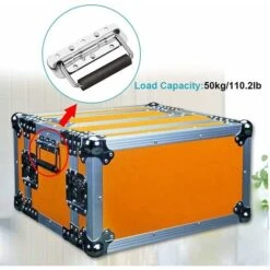 4 Pièce Poignée Pliante, Poignée De Caisse En Acier Inoxydable,Poignée De Caisse Poignées Caisse Pliante Poignée Pliante à Ressort Avec Poignée En Caoutchouc,pour Remplacement De Boîte à Outils Ephé -Optimal Serrures Magasin 70239373 5