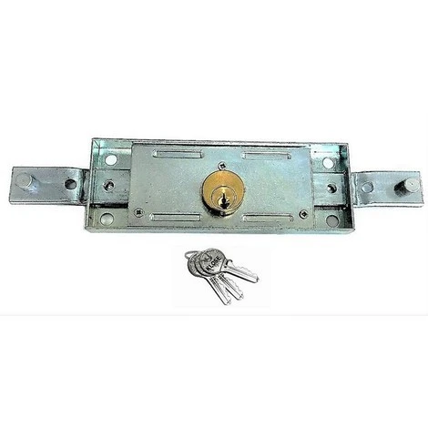 Serrure De Rideaux Métallique " KLOSE Besser " Sortie Droite Avec 3 Clés Solides Tiges Coudées 1 Serrure De Rideaux Métallique " KLOSE Besser " Sortie Droite Avec 3 Clés Solides Tiges Coudées