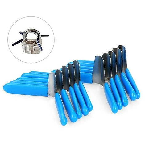 10 Pcs Padlock Shim Mediator Lock Set Pick Pick Opener Practical Accessories Locksmith Tools Home (Blue) 1 10 Pcs Padlock Shim Mediator Lock Set Pick Pick Opener Practical Accessories Locksmith Tools Home (Blue)
