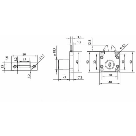 Serrure à Crochet De Porte Coulissante En Acier Chromé Avec Clés Barillet Rosace Et Platine Meuble Porte Verrou Placard Armoire Tiroir Portail 2 Serrure à Crochet De Porte Coulissante En Acier Chromé Avec Clés Barillet Rosace Et Platine Meuble Porte Verrou Placard Armoire Tiroir Portail – Image 2