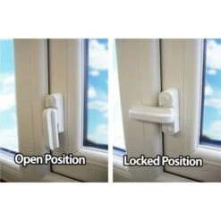 4 Serrure De Fenêtre-Alliage De Zinc-4PCS Blanc Verrou De Porte-Sécurité Domestique Pour Divers Porte Fenêtre- Sécurité De Maison La UPVC/PVC/ LionKnight -Optimal Serrures Magasin 75169782 3