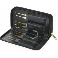 SEENLIN 24Pcs Professional Unlocking Crochetage Outils Set Pratique Kit Lockset Avec Etui En Cuir Pour Serrurerie Debutants -Optimal Serrures Magasin 75560152 5