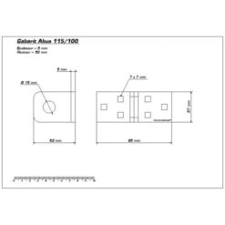 Œillet Porte Cadenas ABUS 115/100 5 Œillet Porte Cadenas ABUS 115/100 -Optimal Serrures Magasin 7578048 3