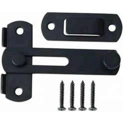 Loquet De Porte Loquet De Porte En Acier Inoxydable De Haute Qualité, Adapté Au Loquet Coulissant De Porte Et Fenêtre Loquet De Grange, Ménage, Extérieur Guazhuni (Noir) 8 Loquet De Porte Loquet De Porte En Acier Inoxydable De Haute Qualité, Adapté Au Loquet Coulissant De Porte Et Fenêtre Loquet De Grange, Ménage, Extérieur Guazhuni (Noir) -Optimal Serrures Magasin 78386268 4