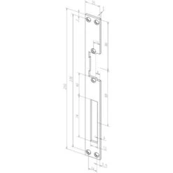 Têtière D'angle 250 Mm Droite IW - EFF - 06601-04 -Optimal Serrures Magasin 78451721 3