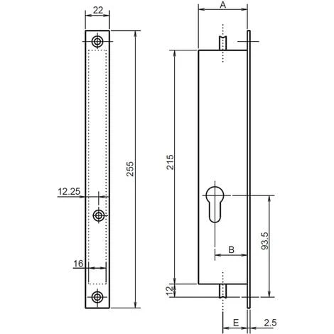 Serrure 2 Points Coffre 30/30 Axe à 15 - METALUX - F130303000 2 Serrure 2 Points Coffre 30/30 Axe à 15 - METALUX - F130303000 – Image 2