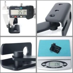 Verrou De Porte Coulissante Cadenas Moraillon Serrure De Porte Loquet De Verrouillage De Boucle Crochet Antivol, Finition Noire Mate En Acier Inoxydable, EMS3005-B -Optimal Serrures Magasin 79463949 5