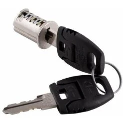 Cylindre Barrillet De Serrure à Paillettes 18mm Avec 2 Clés Tête Plate Noyau Interchangeable Universel Pêne Verrou Insert Cylindrique Porte Portail Boîte Aux Lettres Porte Coulissante Meuble Camping C