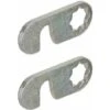 2x Came à Crochet En Acier Zingué 40 X 15mm Pour Batteuse SYMO Serrure Cylindre Noyau Insert Verrou
