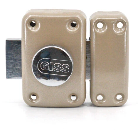 Verrou De Porte Haute Sécurité S'entrouvrant A Bouton Et Cylindre GISS Dimension - 45 Mm 4 Verrou De Porte Haute Sécurité S'entrouvrant A Bouton Et Cylindre GISS Dimension - 45 Mm – Image 4