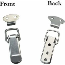 Aunrtb Attache Capot 12 Pièces, Fermeture à Levier, Loquet à Ressort,Loquet à Bascule Fermoir à Ressort Avec Crochet Fermeture à Ressort En Acier Inoxydable Pour Coffret, Boîte, Tiroir, Armoire -Optimal Serrures Magasin 83038755 3