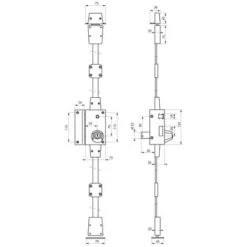 Serrurerie De Picardie - Serrure En Applique à Cylindre à Fouillot Pour Porte D'entrée, 3 Pts, Gauche, Bronze, 4 Clés -Optimal Serrures Magasin 83680159 2