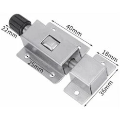 4 Pièce Loquet Coulissant Automatique à Ressort, Verrou De Porte Coulissante En Acier Inoxydable, Serrure à Loquet Coulissant à Barillet, Boulon De Barillet De Porte Pour Salle De Bains -Optimal Serrures Magasin 85548274 2