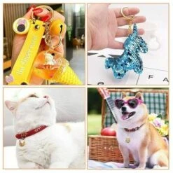 Anneau Porte Clé Avec Chaîne 220 Pièces Anneaux Fendue Attache Porte Clef Détachable Anneaux De Porte-clé En Acier Anneaux De Porte-clé Pour Bricolage Porte Clés Pour Bricolage Loisirs Créatifs -Optimal Serrures Magasin 85711583 5