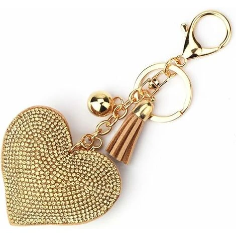 Bling Glitter Porte-clés Cristal Strass Amour Coeur Conception Porte-clés Super Fashonable Porte-clés Charme Pendentif Sac À Main Sac Clé En Métal Durable,Or 1 Bling Glitter Porte-clés Cristal Strass Amour Coeur Conception Porte-clés Super Fashonable Porte-clés Charme Pendentif Sac À Main Sac Clé En Métal Durable,Or