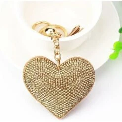 Bling Glitter Porte-clés Cristal Strass Amour Coeur Conception Porte-clés Super Fashonable Porte-clés Charme Pendentif Sac À Main Sac Clé En Métal Durable,Or 6 Bling Glitter Porte-clés Cristal Strass Amour Coeur Conception Porte-clés Super Fashonable Porte-clés Charme Pendentif Sac À Main Sac Clé En Métal Durable,Or -Optimal Serrures Magasin 87481282 2