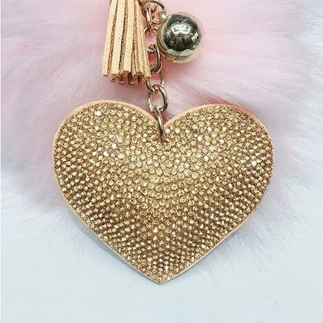 Bling Glitter Porte-clés Cristal Strass Amour Coeur Conception Porte-clés Super Fashonable Porte-clés Charme Pendentif Sac À Main Sac Clé En Métal Durable,Or 4 Bling Glitter Porte-clés Cristal Strass Amour Coeur Conception Porte-clés Super Fashonable Porte-clés Charme Pendentif Sac À Main Sac Clé En Métal Durable,Or – Image 4