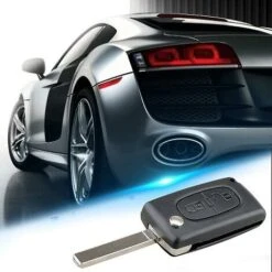 Convient Pour Citroen C3 Remplacement 2 Boutons Coque De Clé à Distance Ce0536 Va2 -Optimal Serrures Magasin 87490331 4