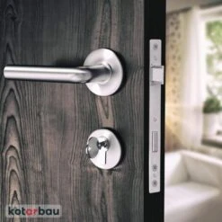 KOTARBAU Serrure à Larder 90/20 Mm, DIN Droite Et Gauche, Pour Porte, à Cylindre Profilé Et à Cadre Tubulaire, Avec Contre-plaque, En Acier Galvanisé, De Qualité Supérieure, Inoxydable -Optimal Serrures Magasin 88142216 3