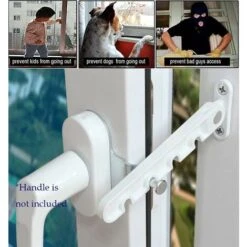 Entrebâilleur De Fenêtre à Battant, Verrou De Sécurité Pour Bébé, Verrou Anti-pincement, Entrebâilleur De Ventilation De Fenêtre, Ouverture Vers L'extérieur Pour Fenêtre UPVC, Bois Et Aluminium -Optimal Serrures Magasin 88926484 3